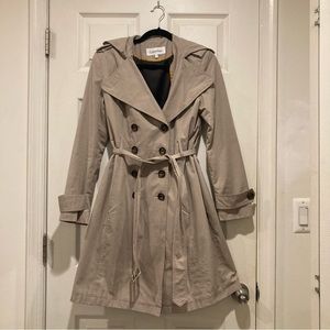 Calvin Klein Double-Breasted Trench Coat